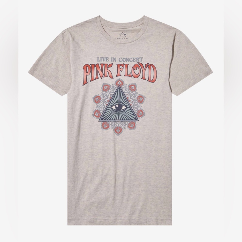 NWT Pink Floyd Live In Concert Pyramid Eye T-Shirt size small 🆕